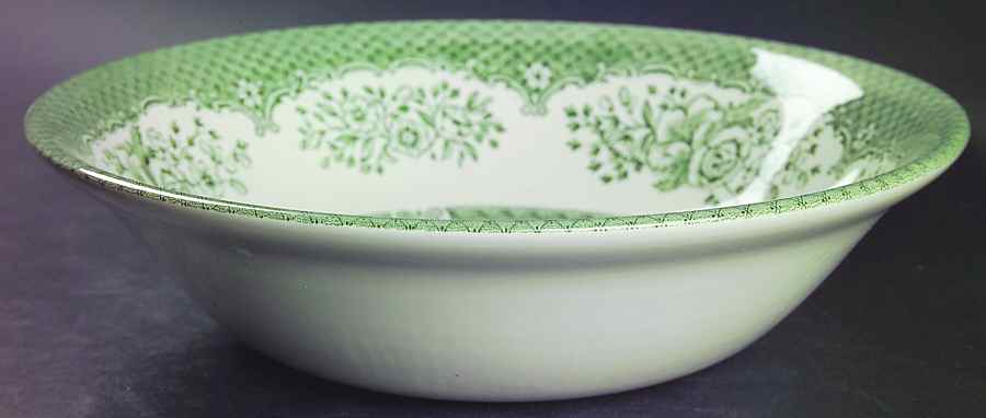 Kew Green 9" Round Vegetable Bowl by Wood & Sons-1
