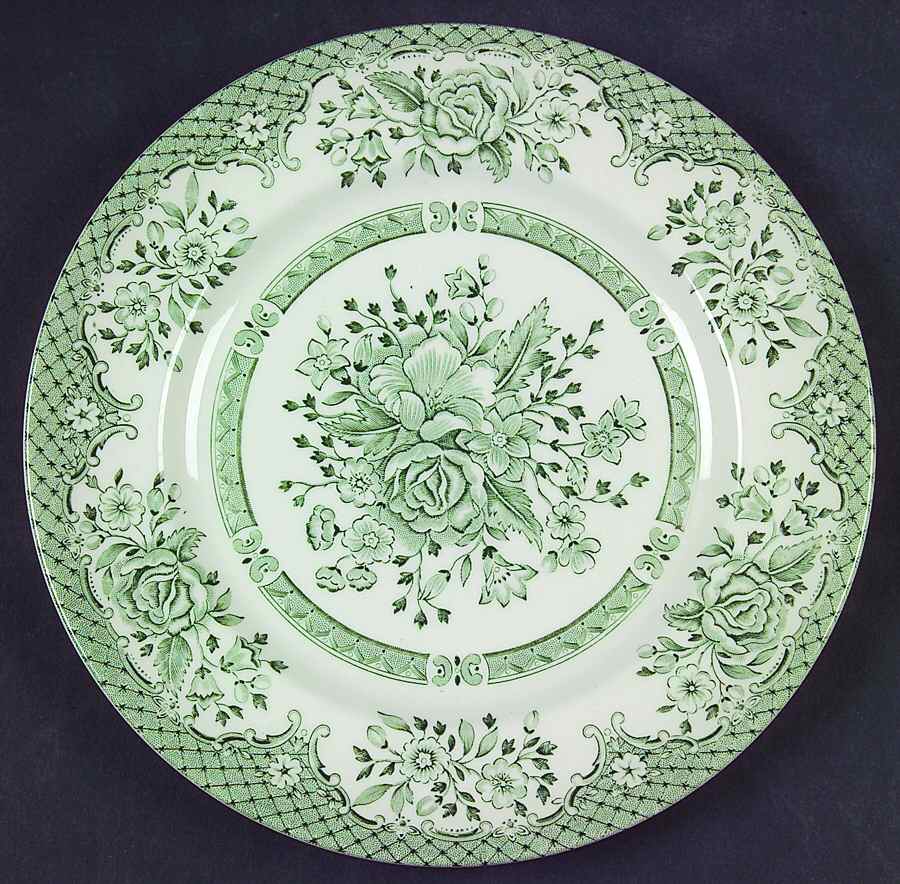 Kew Green Salad Plate by Wood & Sons-1