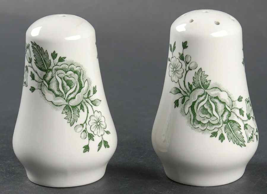 Kew Green Salt & Pepper Set by Wood & Sons-1