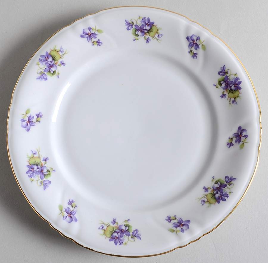 Violet Bouquet Salad Plate by Winterling - Bavaria-1