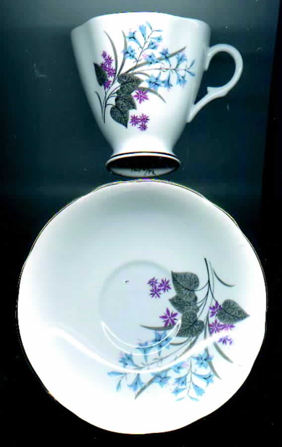 WID9 Footed Cup & Saucer Set by Windsor (England)-1