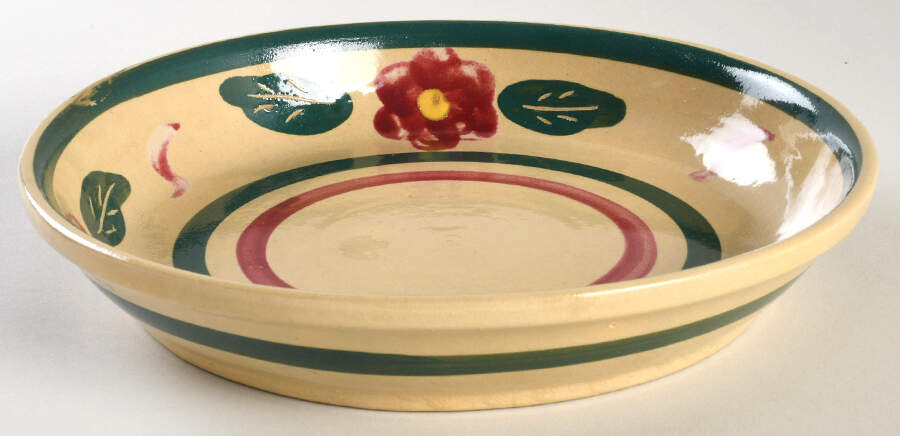Bullseye 9" Pie Baking Plate by Watt Pottery-1