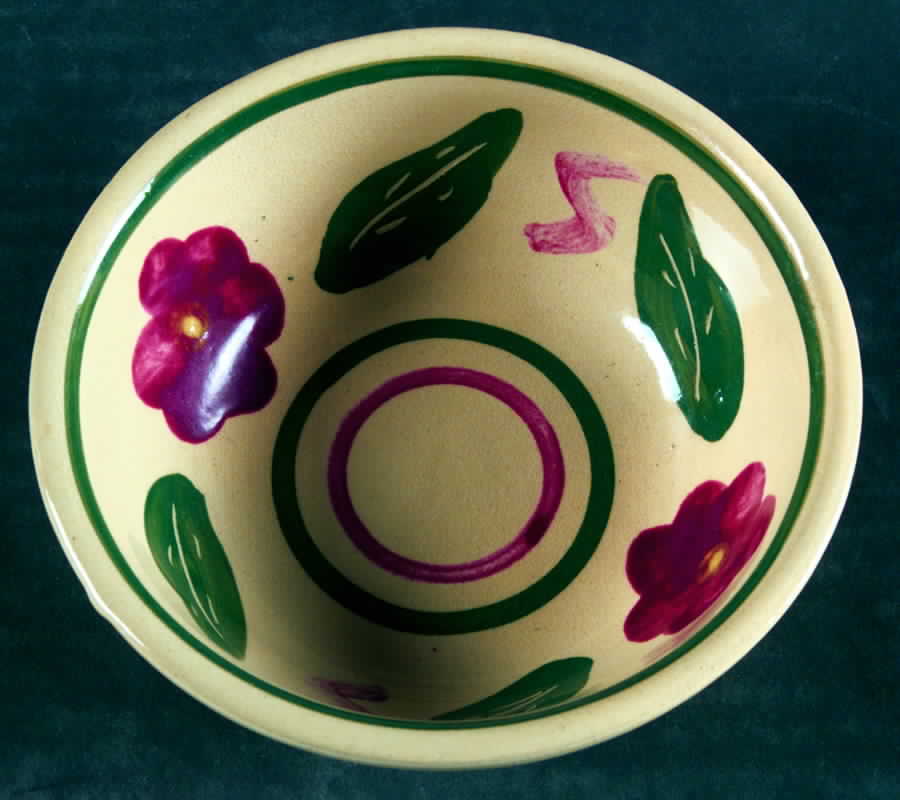 Bullseye Fruit/Dessert (Sauce) Bowl by Watt Pottery-1