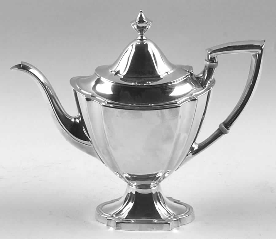 John Alden (Sterling, 1911, Hollowware) Teapot by Watson-1