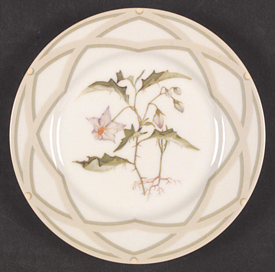 North American Wildflowers Bread & Butter Plate by Woodmere-1