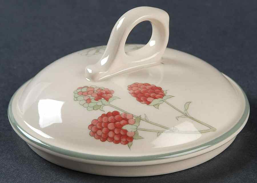 Raspberry Cane (Trim On Edge) Lid for Sugar Bowl by Wedgwood-1