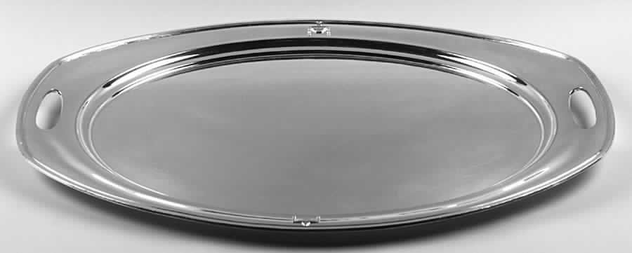 Buckingham (Silverplate, 1924, Hollowware) Large Silverplate Waiter Tray by Wallace Silver-1