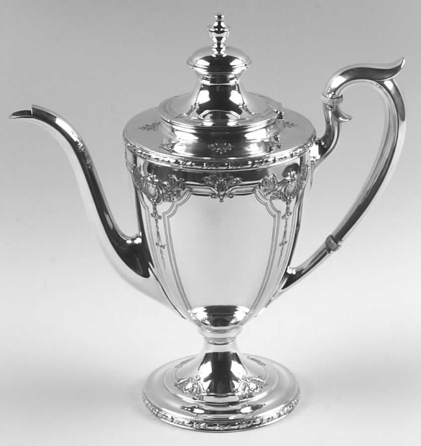 Navarre (Sterling, 1908, Hollowware) Coffee Pot by Watson-1