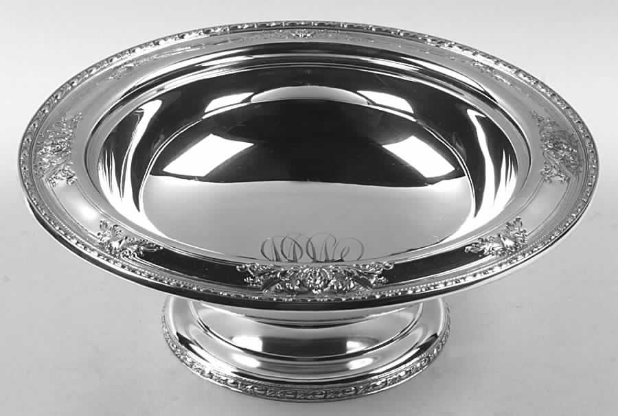 Navarre (Sterling, 1908, Hollowware) Round Sterling Footed Centerpiece by Watson-1
