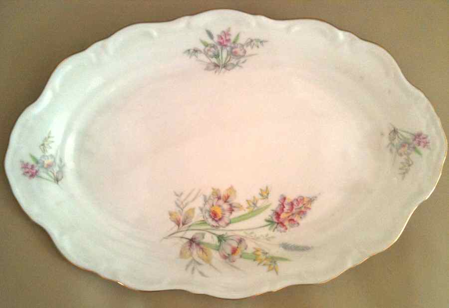 WIG441 12" Oval Serving Platter by Winterling - Bavaria-1