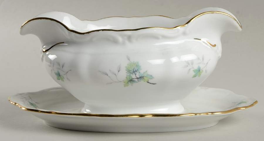 WIG444 Gravy Boat with Attached Underplate by Winterling - Bavaria-1