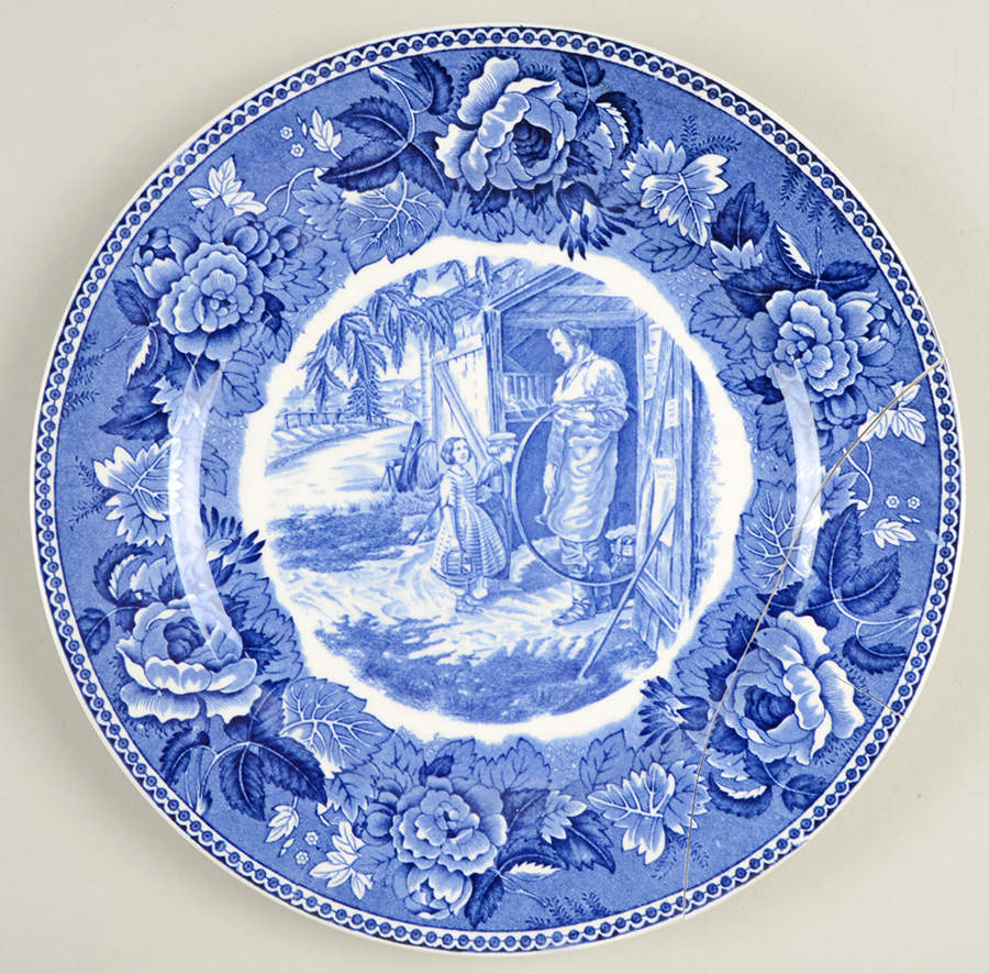 The Longfellow Series Blue Luncheon Plate by Wedgwood-1