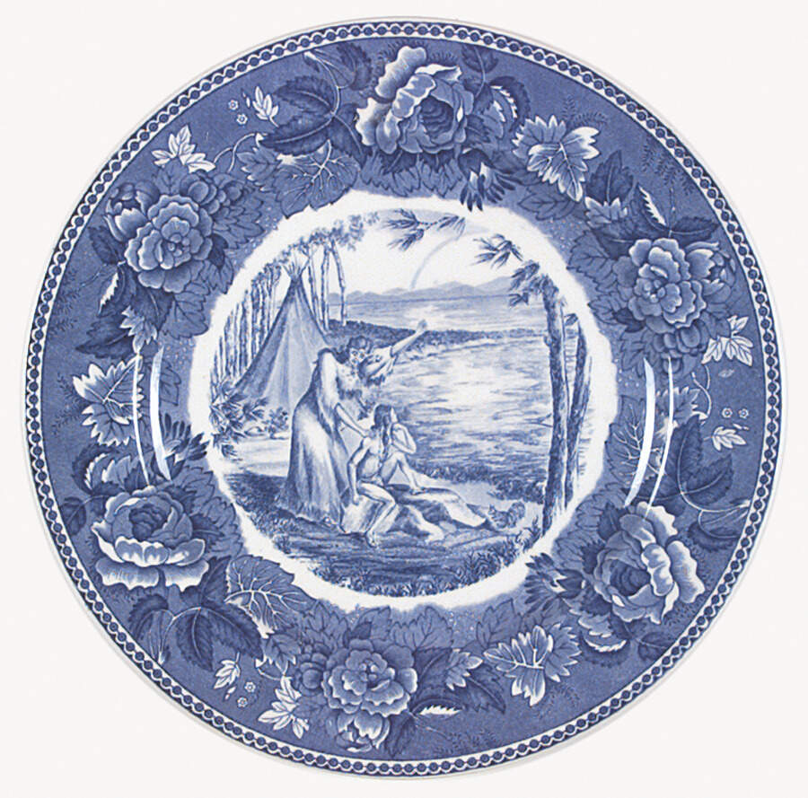 The Longfellow Series Blue Luncheon Plate by Wedgwood-1