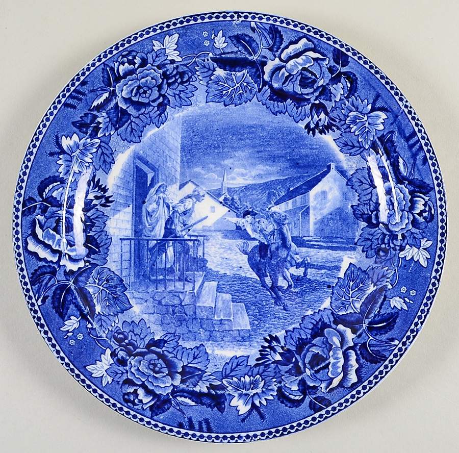 The Longfellow Series Blue Luncheon Plate by Wedgwood-1