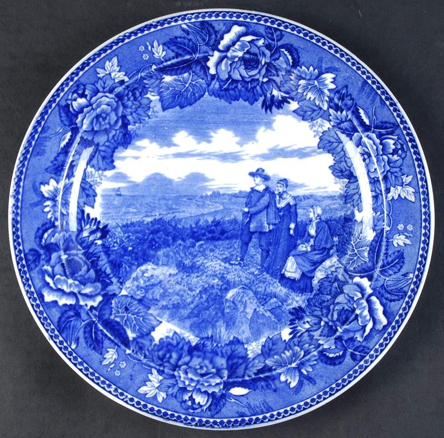 The Longfellow Series Blue Luncheon Plate by Wedgwood-1