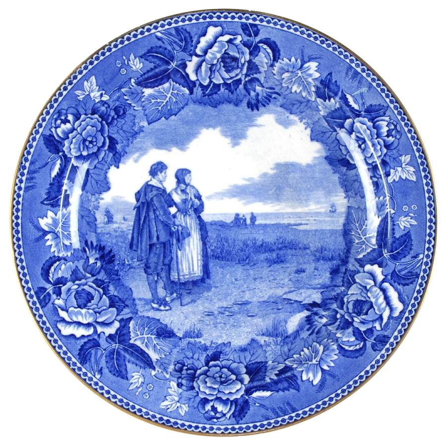 The Longfellow Series Blue Luncheon Plate by Wedgwood-1