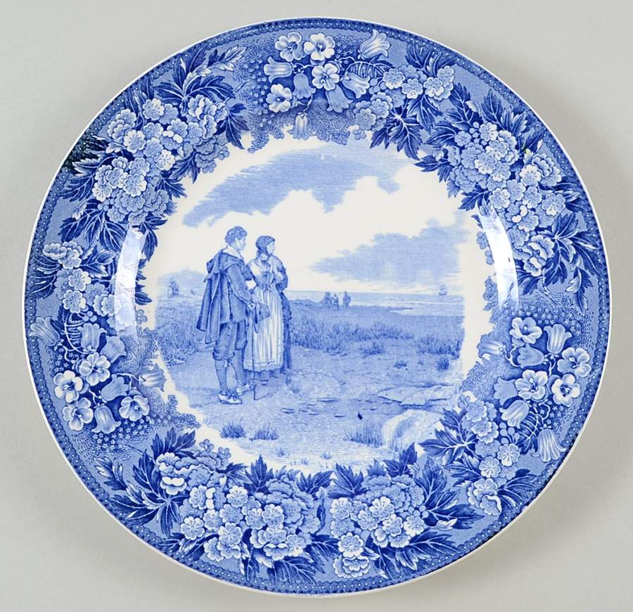 The Longfellow Series Blue Dinner Plate by Wedgwood-1