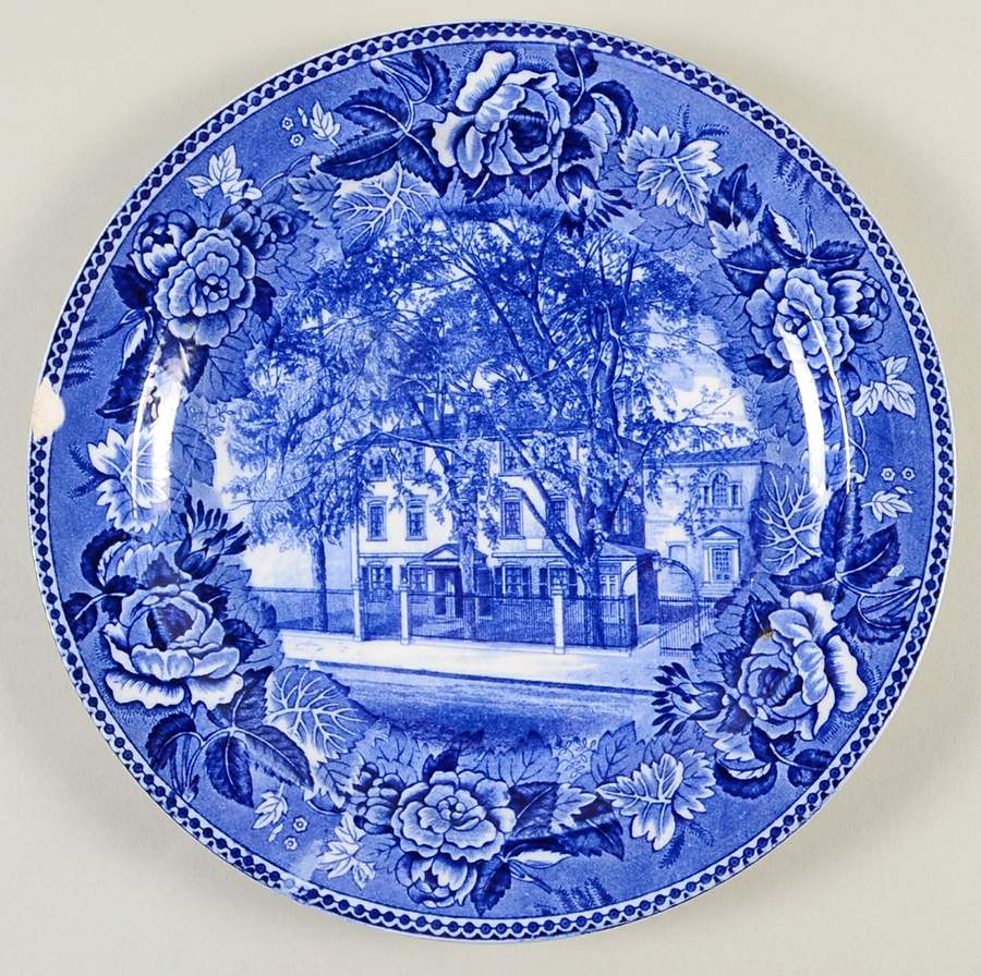 The Longfellow Series Blue Luncheon Plate by Wedgwood-1