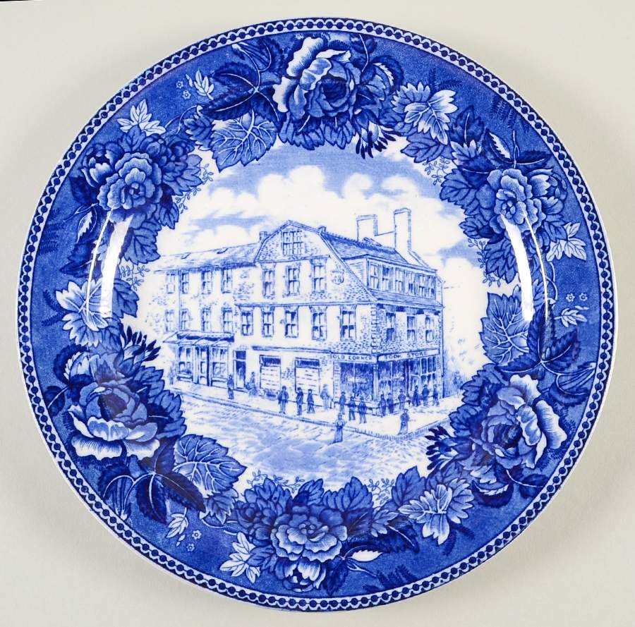 The Longfellow Series Blue Luncheon Plate by Wedgwood-1