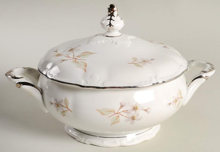 Apple Blossom Round Covered Vegetable by Winterling - Bavaria-1