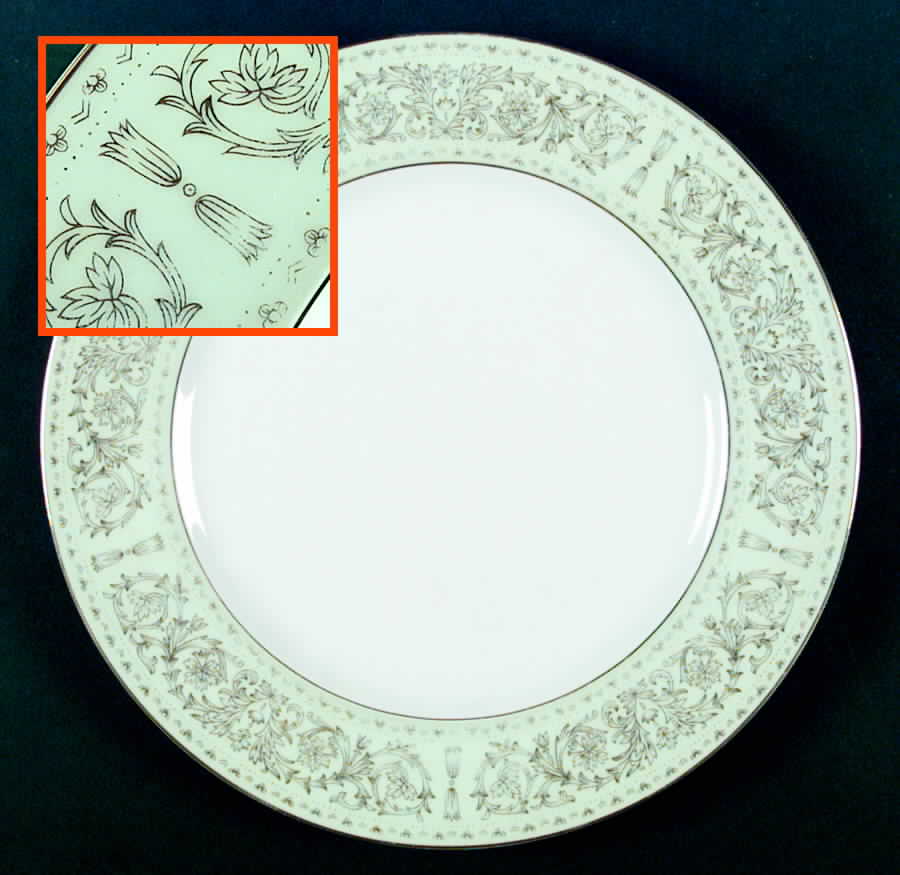 Regency Green (Wentworth Mark) Dinner Plate by Wentworth-1