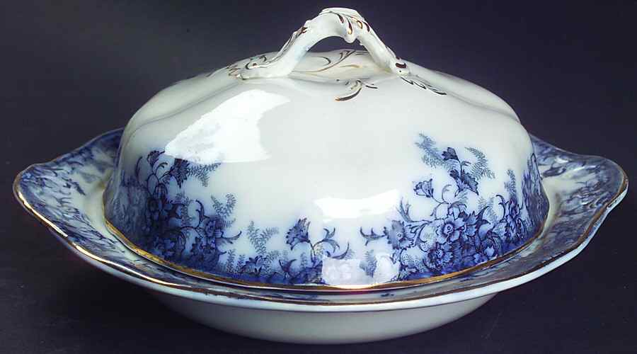 Milton Round Covered Butter by Wood & Sons-1