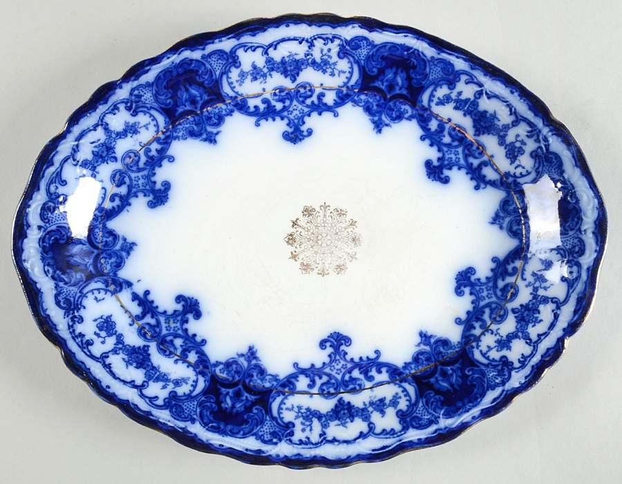 Milton 14" Oval Serving Platter by Wood & Sons-1