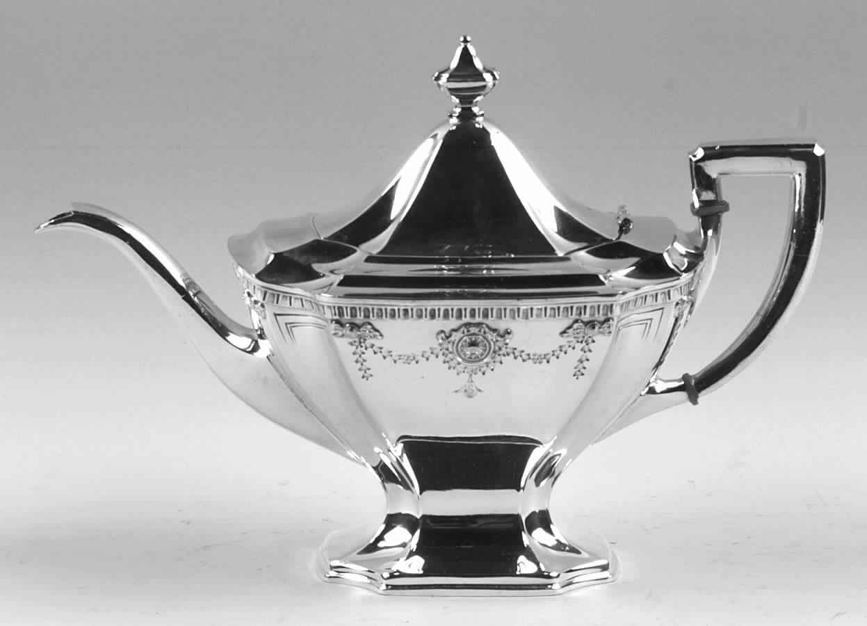 Adam (Silverplate, 1914, Hollowware) Teapot by WD Smith Silver-1