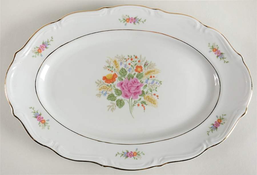 Savannah 12" Oval Serving Platter by Walbrzych-1