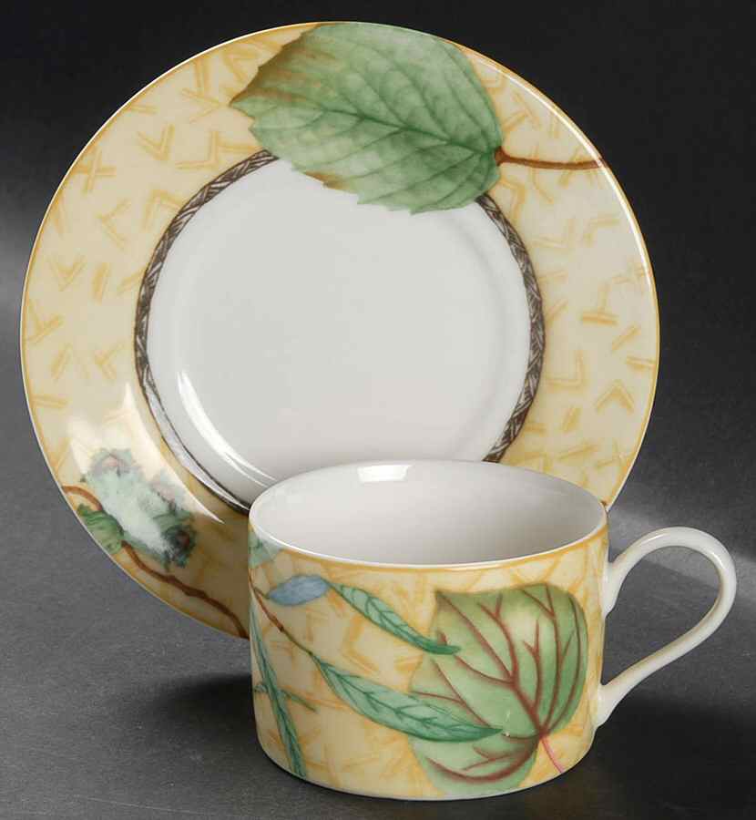 Arboretum Flat Cup & Saucer Set by Westbury Court-1