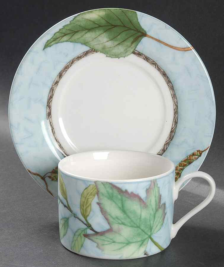 Arboretum Flat Cup & Saucer Set by Westbury Court-1