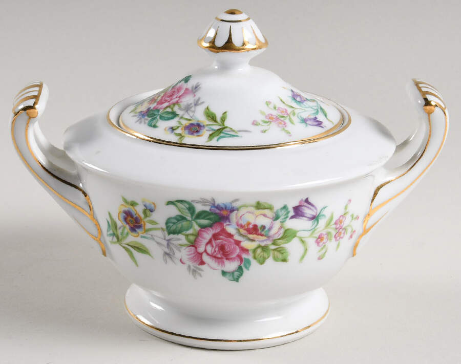 Flora Sugar Bowl & Lid by Wentworth-1