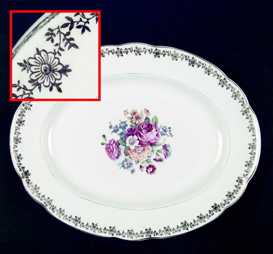 WAP1 13" Oval Serving Platter by Washington Pottery-1