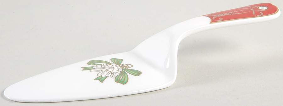 Holiday Ribbons Solid Ceramic Pie/Cake Server by Waterford China-1