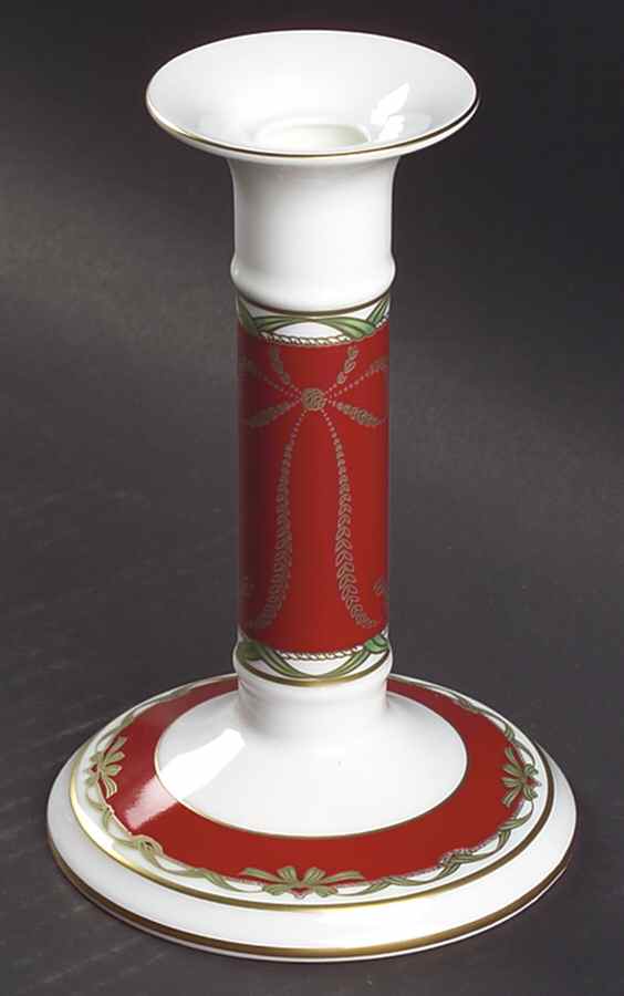 Holiday Ribbons 6" Candlestick by Waterford China-1