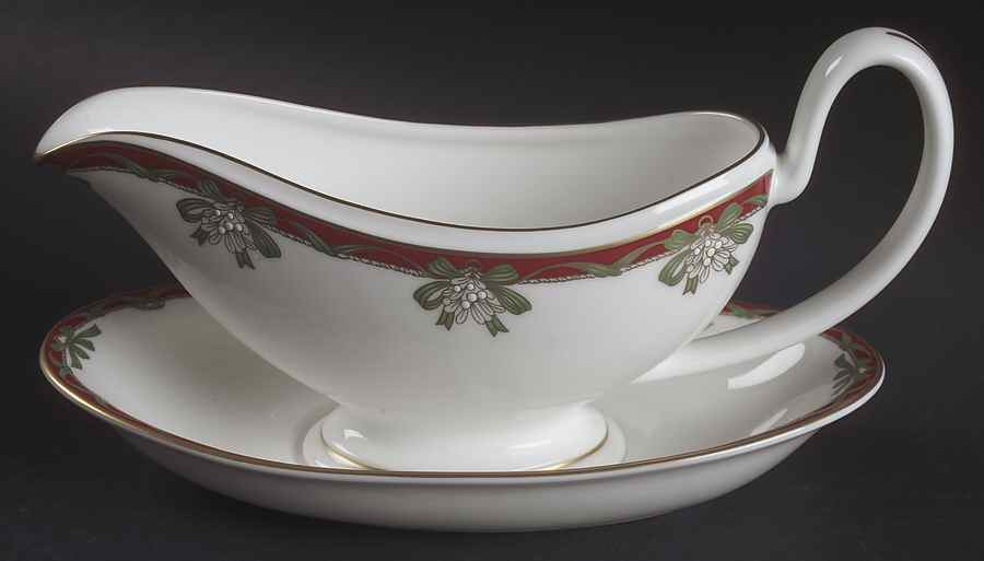 Holiday Ribbons Gravy Boat & Underplate by Waterford China-1