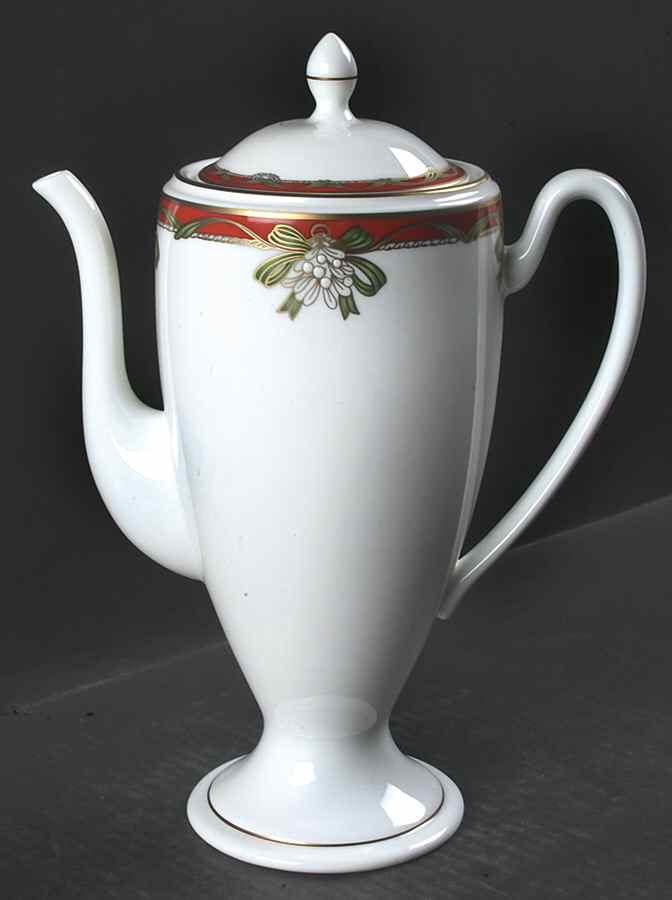 Holiday Ribbons Tea/Coffee Pot & Lid by Waterford China-1