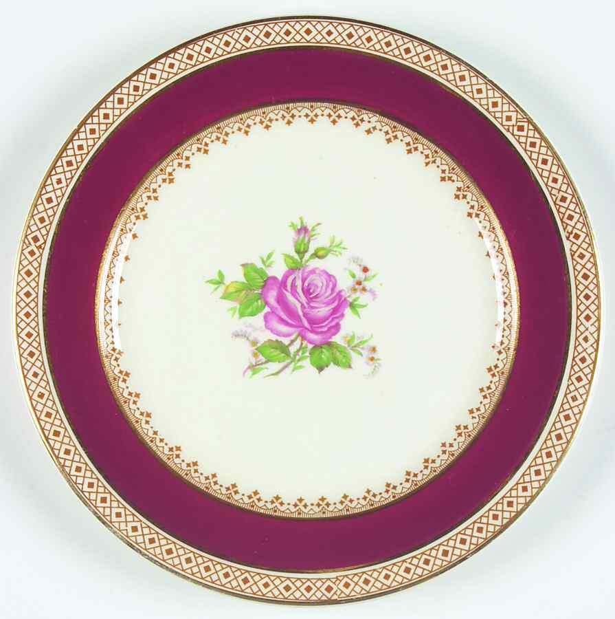 Tudor Rose (Smooth) Bread & Butter Plate by Wedgwood-1
