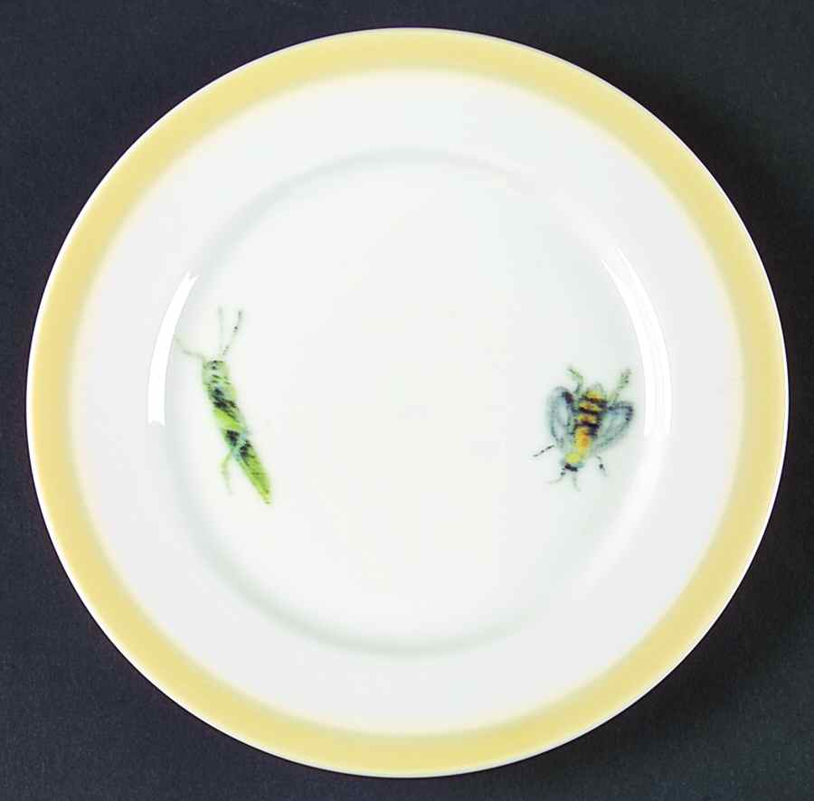 Bugs and Butterflies (Yellow) Bread & Butter Plate by Williams-Sonoma-1