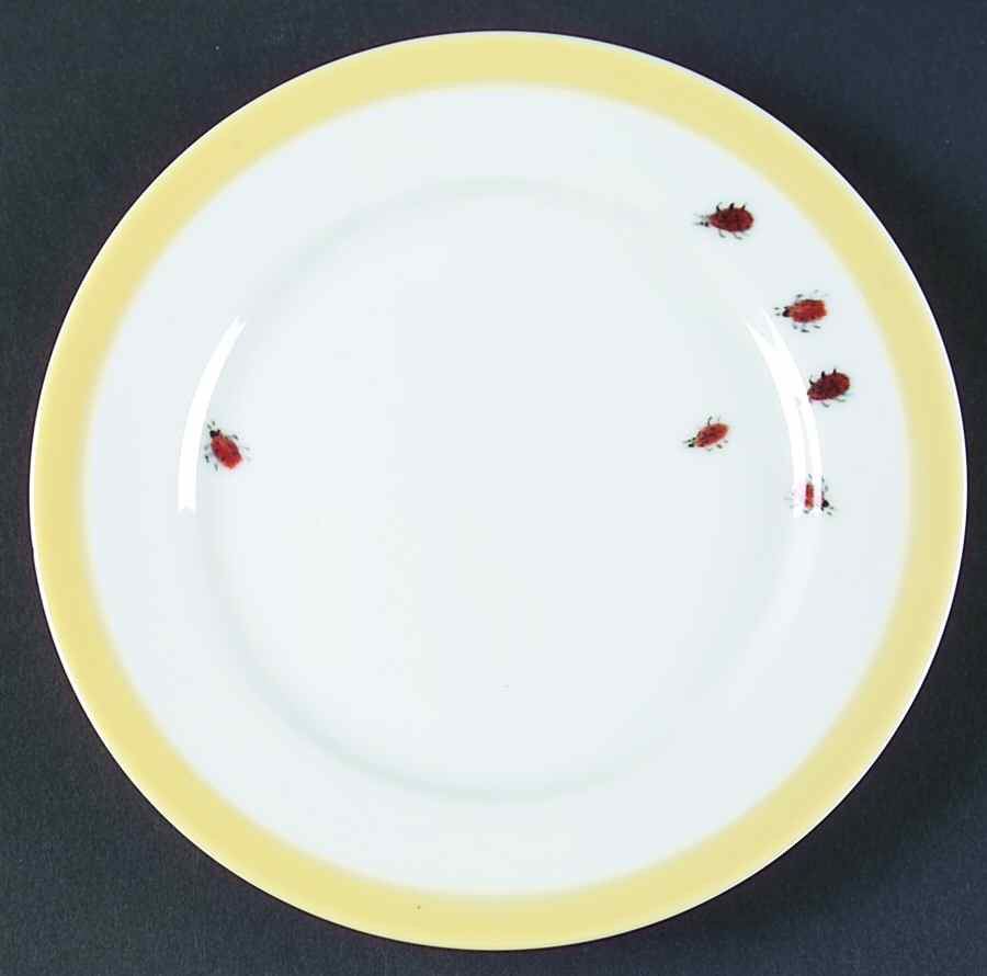 Bugs and Butterflies (Yellow) Bread & Butter Plate by Williams-Sonoma-1