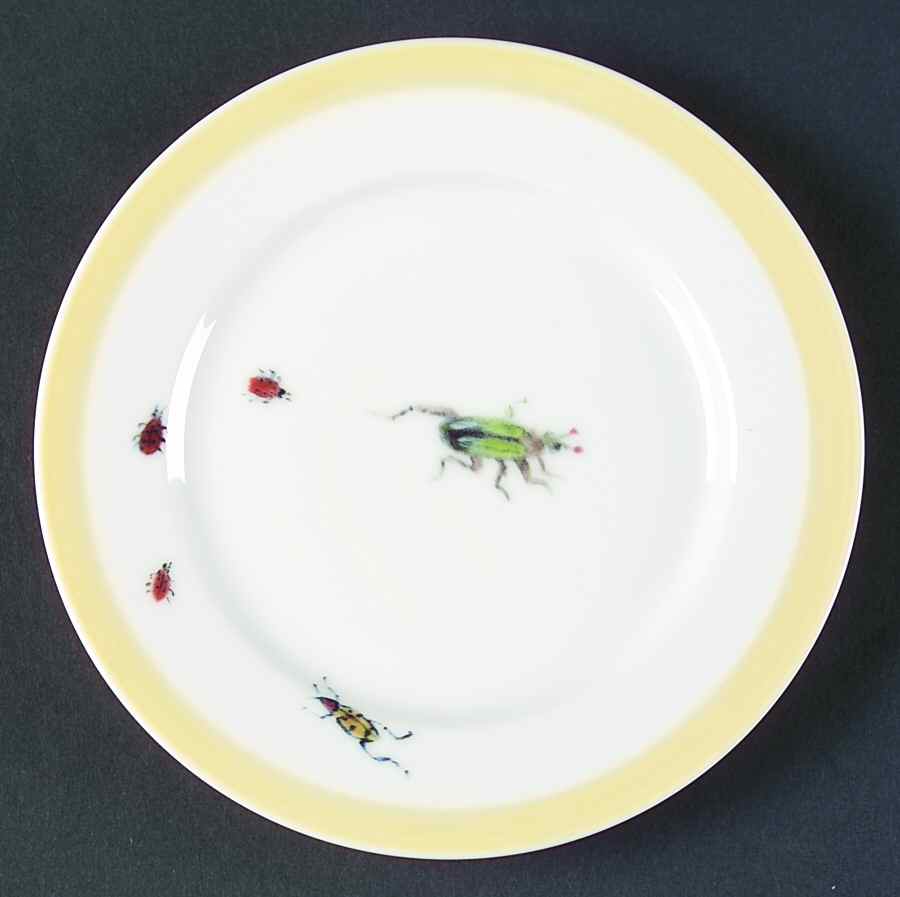 Bugs and Butterflies (Yellow) Bread & Butter Plate by Williams-Sonoma-1