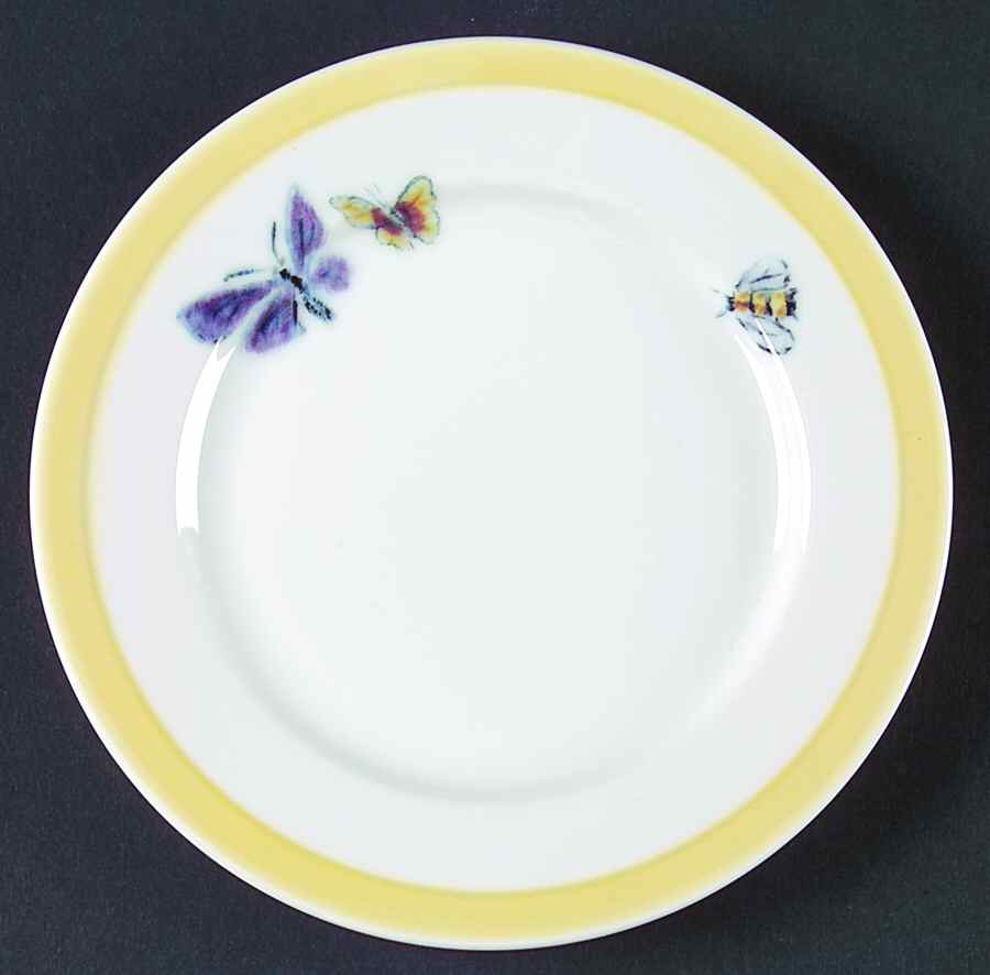 Bugs and Butterflies (Yellow) Bread & Butter Plate by Williams-Sonoma-1