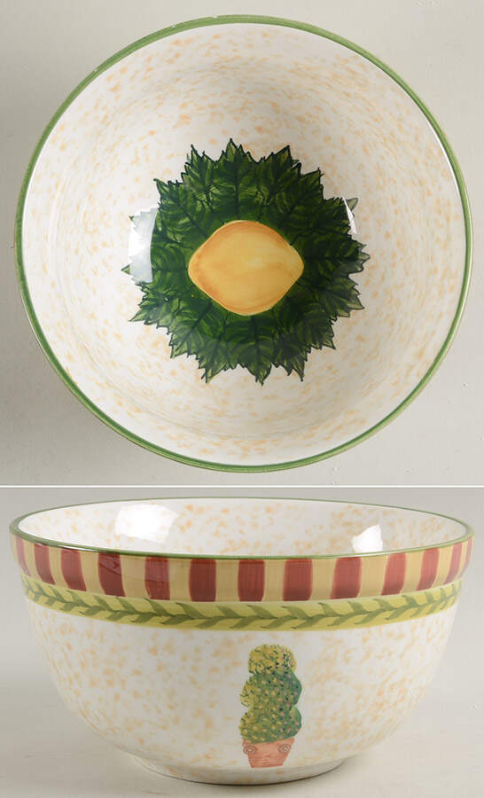 Topiary Super Soup/Cereal Bowl by Waverly-1