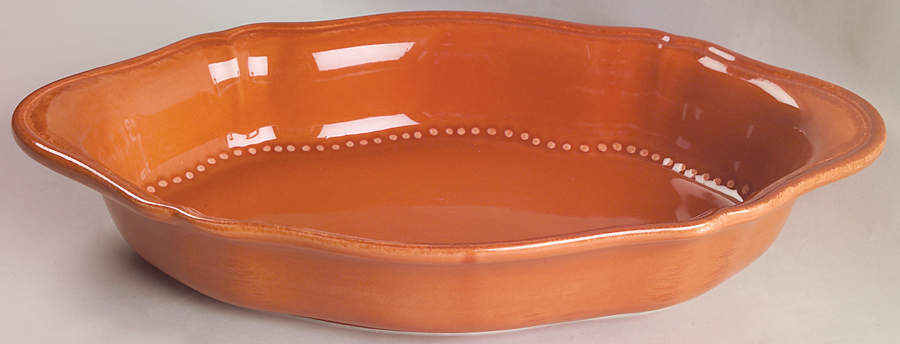 Tuscany Terra Cotta 14" Oval Baker by Waverly-1