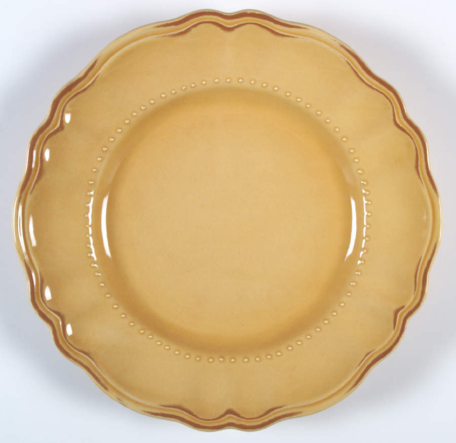 Tuscany Butter Cream Mustard 12" Chop Plate (Round Platter) by Waverly-1