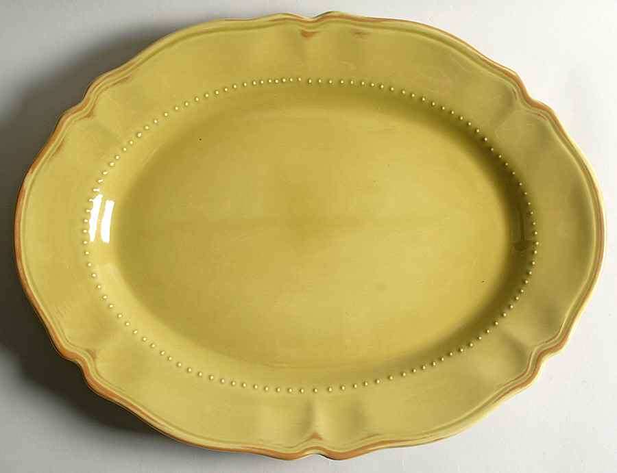 Tuscany Sage 17" Oval Serving Platter by Waverly-1