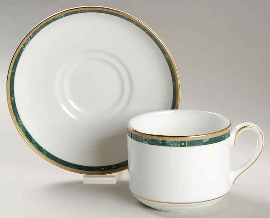 Chorale (Hotel Restaurant Ware) Flat Cup & Saucer Set by Wedgwood-1