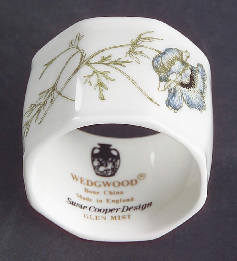Glen Mist (Wedgwood & Susie Cooper Stamp) Napkin Ring by Wedgwood-1