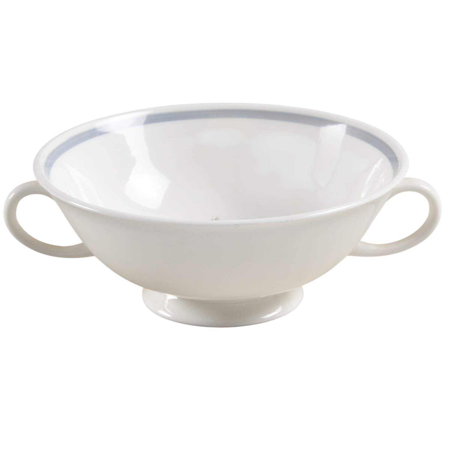 Glen Mist (Wedgwood & Susie Cooper Stamp) Footed Cream Soup Bowl by Wedgwood-1