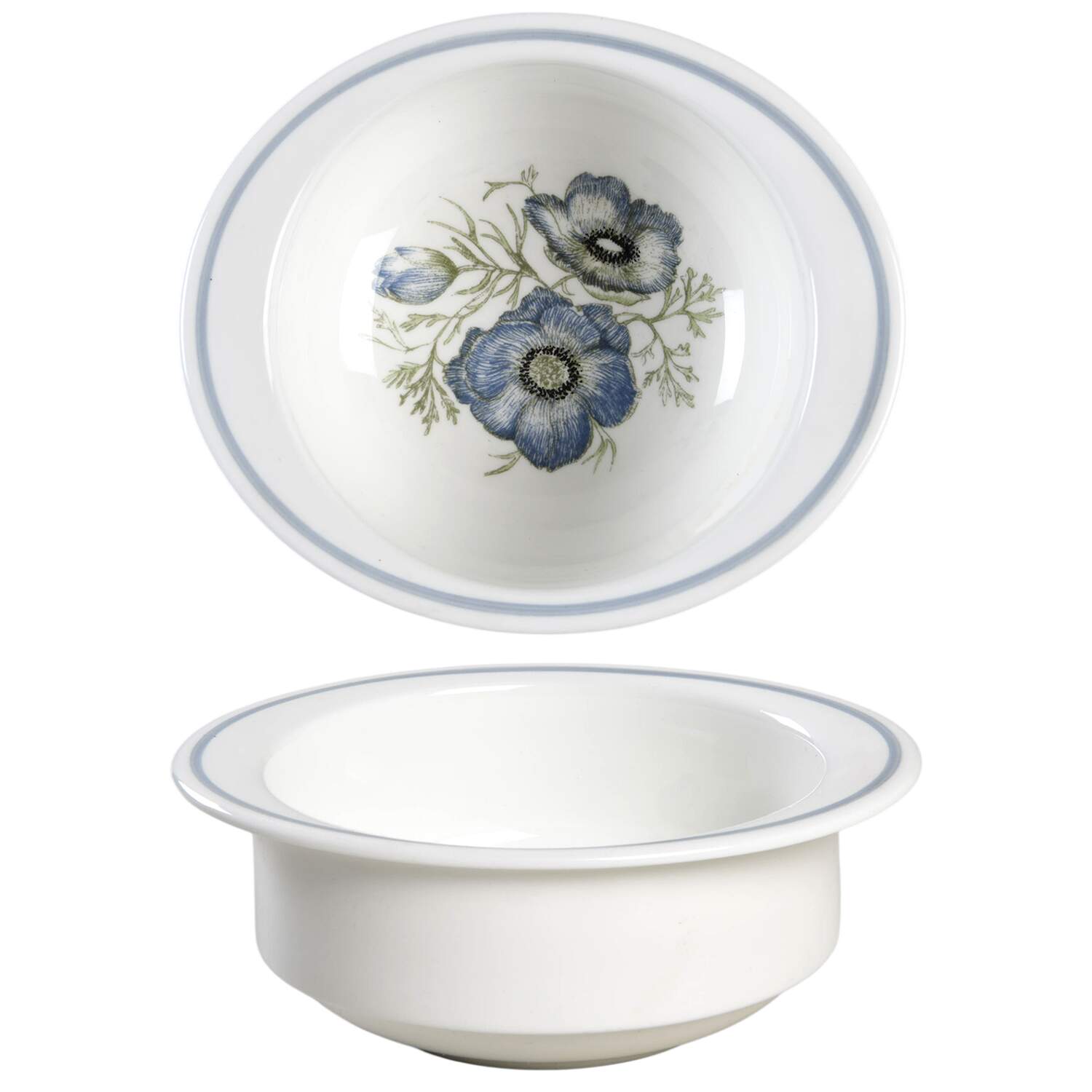 Glen Mist (Wedgwood & Susie Cooper Stamp) Flat Cream Soup Bowl by Wedgwood-1